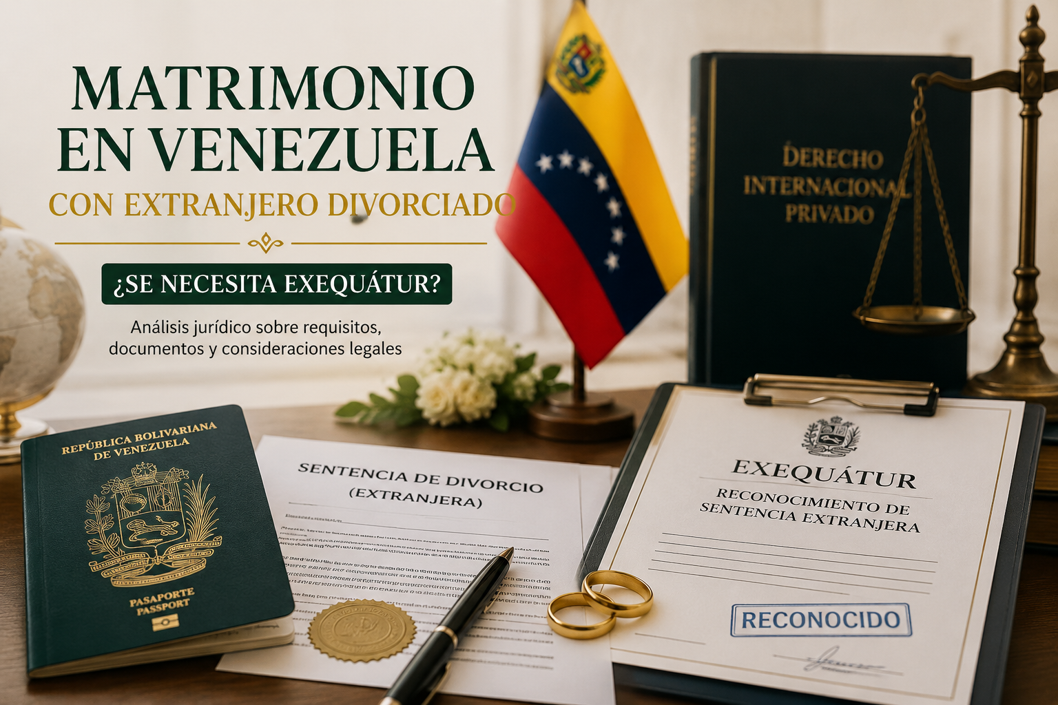 ¿Se necesita exequátur para casarse en Venezuela con un extranjero divorciado?