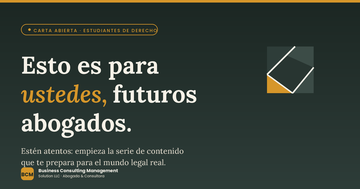 A los estudiantes de Derecho: prepárate para el futuro legal